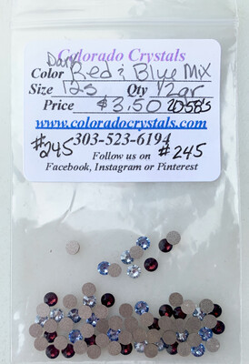 Swarovski Red & Blue crystal combo pack Swarovski Red & Blue crystal combo pack