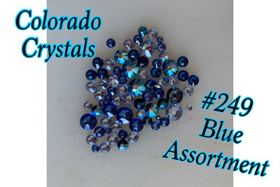 Blue Mix Swarovski rhinestone 2058 Variety pack Blue Mix Swarovski rhinestone 2058 Variety pack