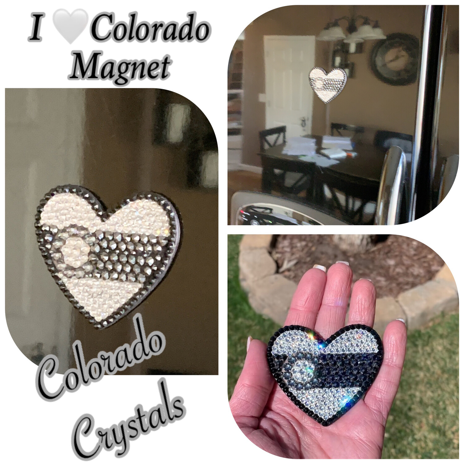 I Heart Colorado Magnet Black I Heart Colorado Magnet Black