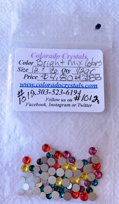 Bright Mix Of Colors Crystal Rhinestones Bright Mix Of Colors Crystal Rhinestones