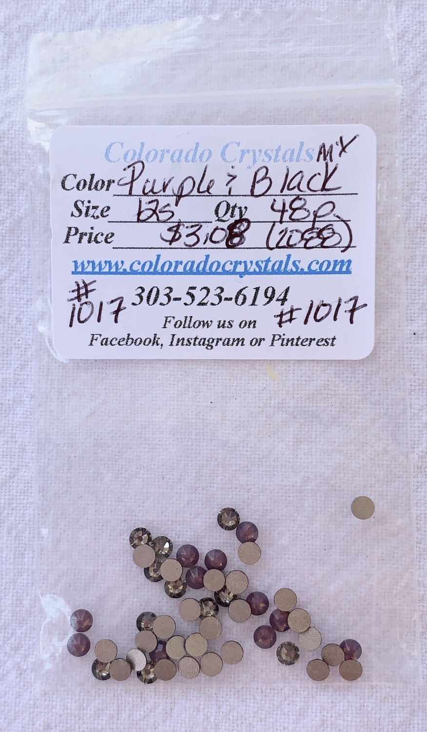 Purple & Black Bling Mix Purple & Black Bling Mix