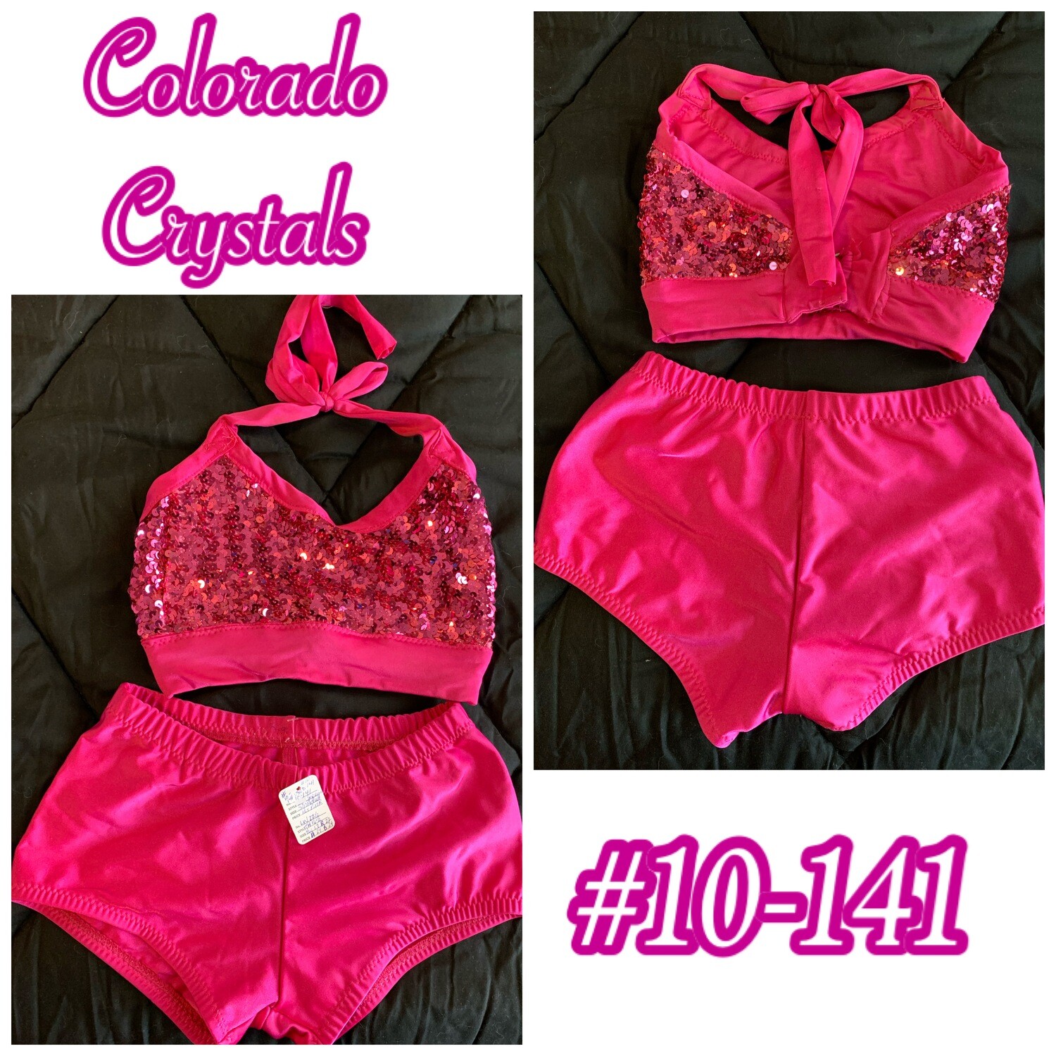 Pink used sequin outfit for dance Pink used sequin outfit for dance