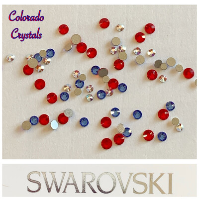 Red, White & Blue Mix - 2058 Swarovski Red, White & Blue Mix - 2058 Swarovski