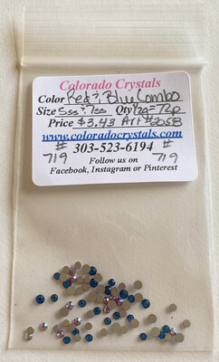 Red & Blue Combo - 2058 Swarovski Red & Blue Combo - 2058 Swarovski