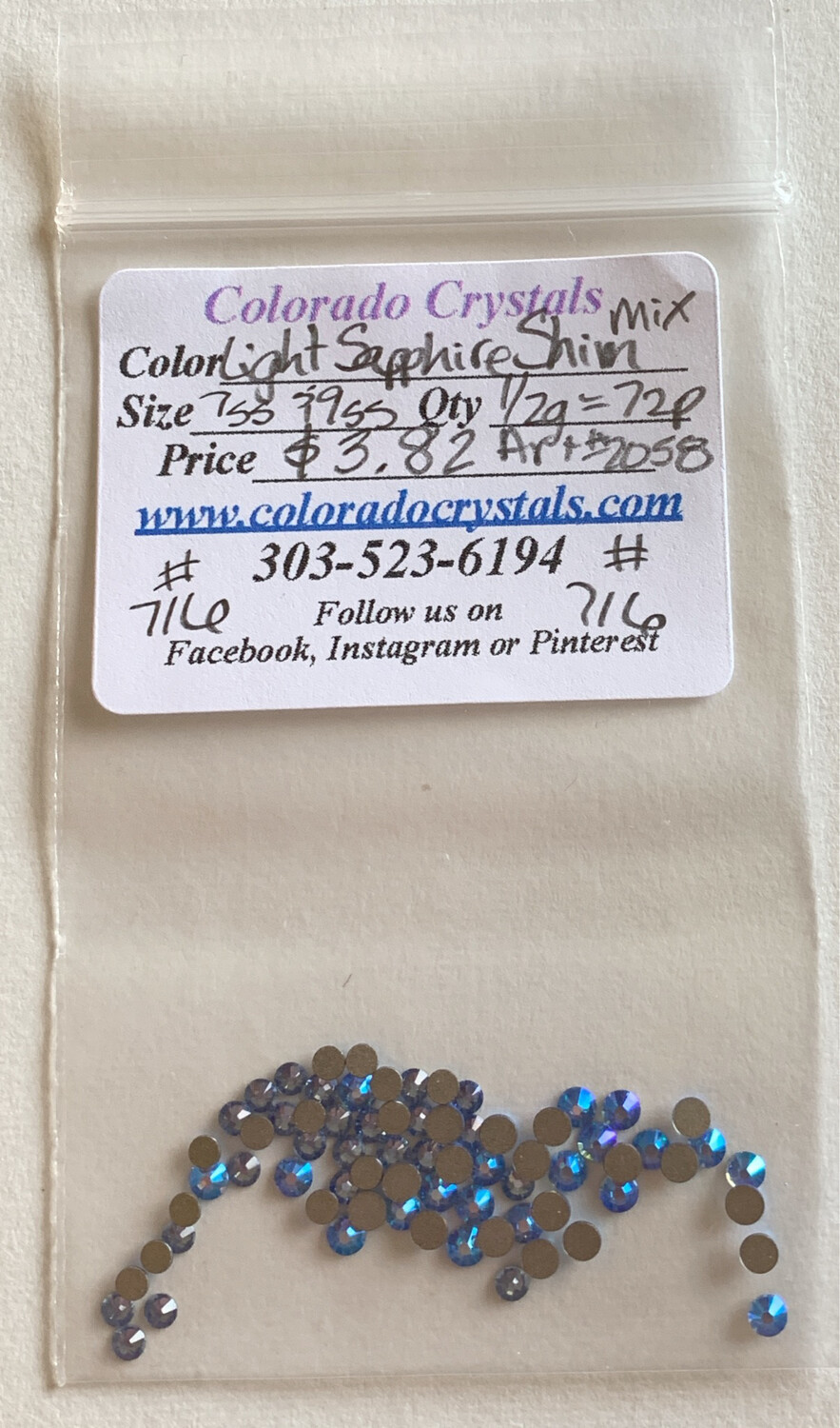 Light Sapphire Shimmer Mix - 2058 Swarovski Light Sapphire Shimmer Mix - 2058 Swarovski