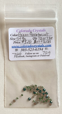 Green Assortment - 2058 Swarovski Green Assortment - 2058 Swarovski