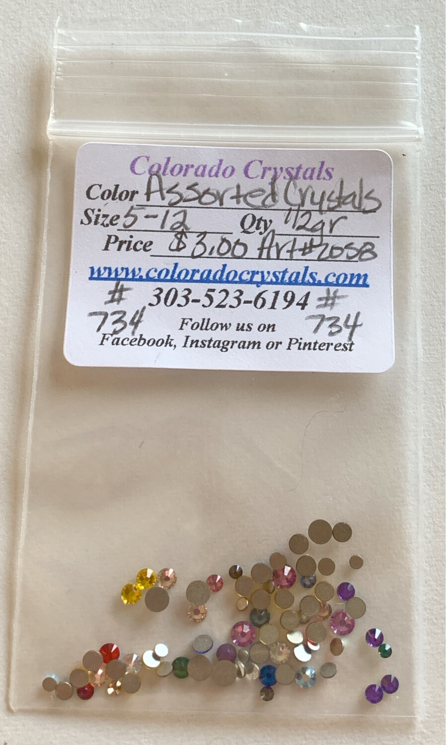 Assorted Crystals - 2058 Swarovski Assorted Crystals - 2058 Swarovski