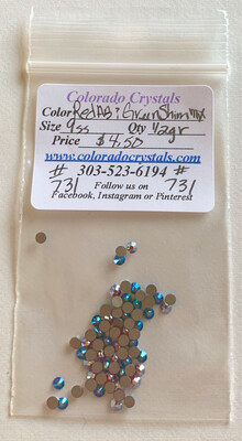 Red Ab & Green Shim Mix - 2058 Swarovski Red Ab & Green Shim Mix - 2058 Swarovski