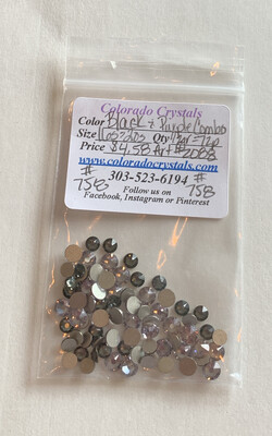 Black & Purple Combo - Swarovski 2088 Black & Purple Combo - Swarovski 2088
