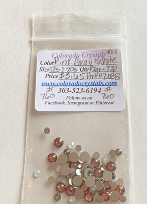 Pink, Grey & White Mix - Swarovski 2088 Pink, Grey & White Mix - Swarovski 2088