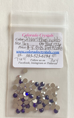 Silver & Blue Crystals - Swarovski 2088 Silver & Blue Crystals - Swarovski 2088