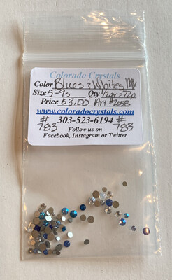 Blues & Whites Mix - 2058 Swarovski Blues & Whites Mix - 2058 Swarovski