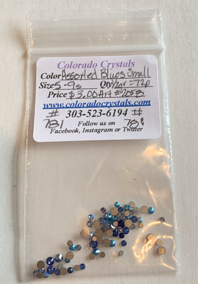 Assorted Blues Small - 2058 Swarovski Assorted Blues Small - 2058 Swarovski