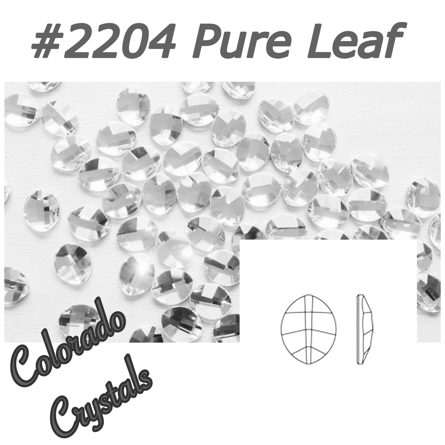 2204 Pure Leaf Swarovski Crystal Flat Back Foiled 6 X 4.8mm LIMITED 2204 Pure Leaf Swarovski Crystal Flat Back Foiled 6 X 4.8mm LIMITED