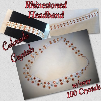 Headband With Swarovski Crystals - stretch Headband With Swarovski Crystals - stretch