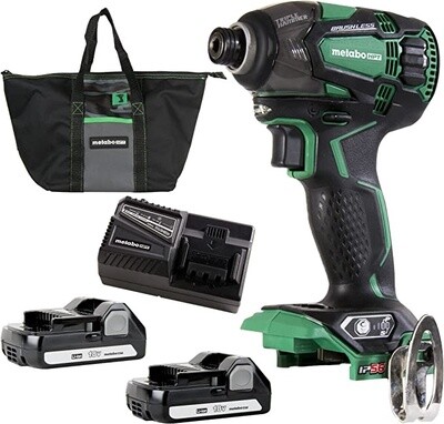 1/4-in" Metabo Impact Drill Triple Hammer Kit / WH18DBDL2CM