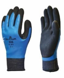 Showa Latex Full Dip Knit Wrist Gloves / 306, Size: Small
