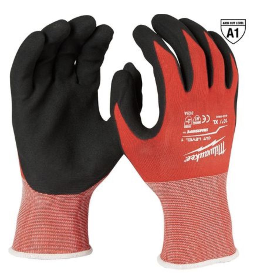 Milwaukee Cut Resistant Gloves, Size: Large / 9