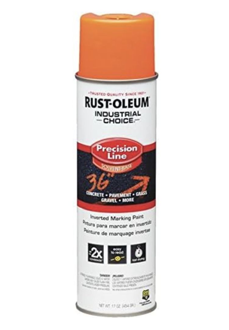 Orange Spray Paint - Solvent Base, Size: Individual