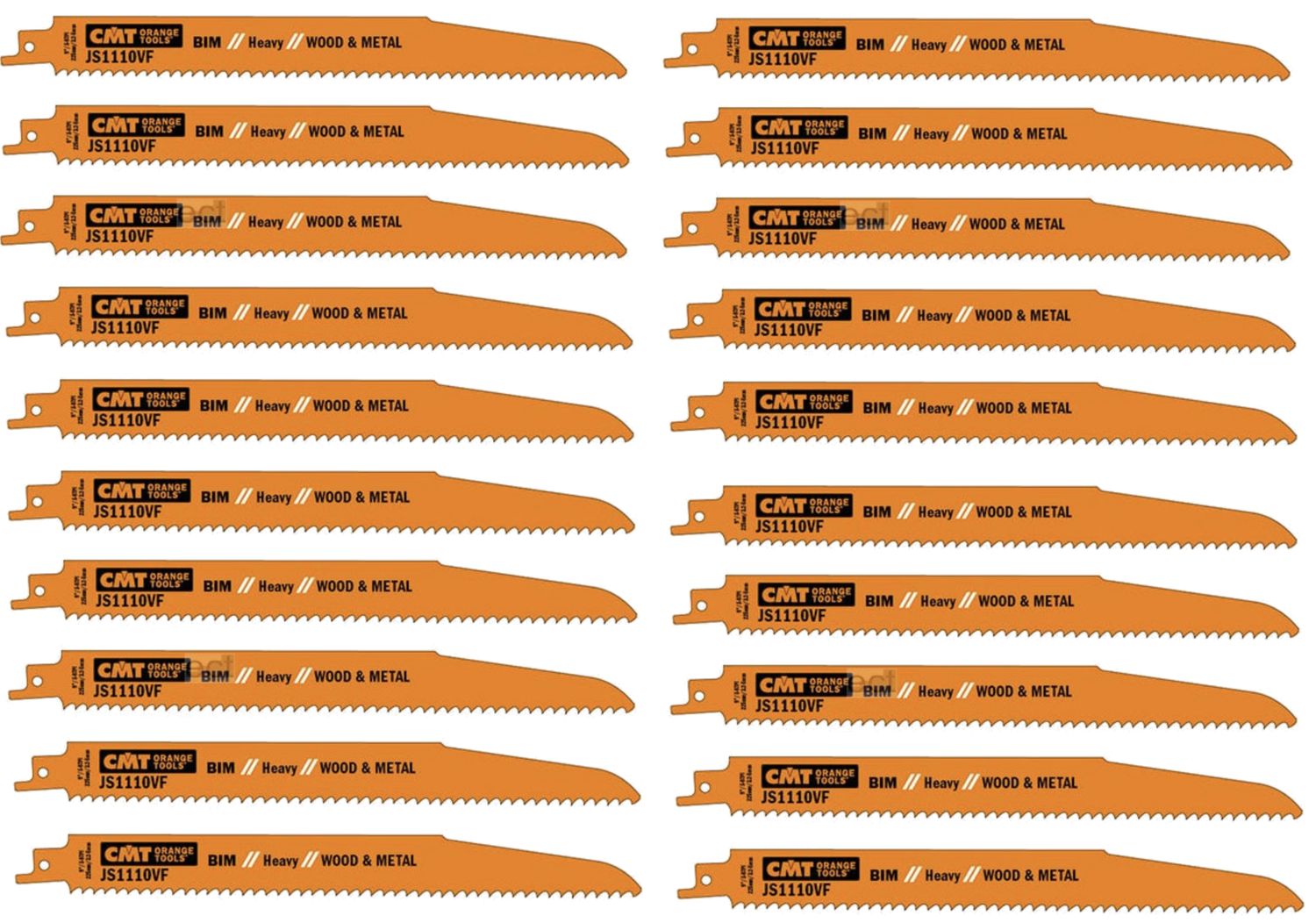 9&quot; CMT Nail Embeded Recip Blade - 20/Pack
