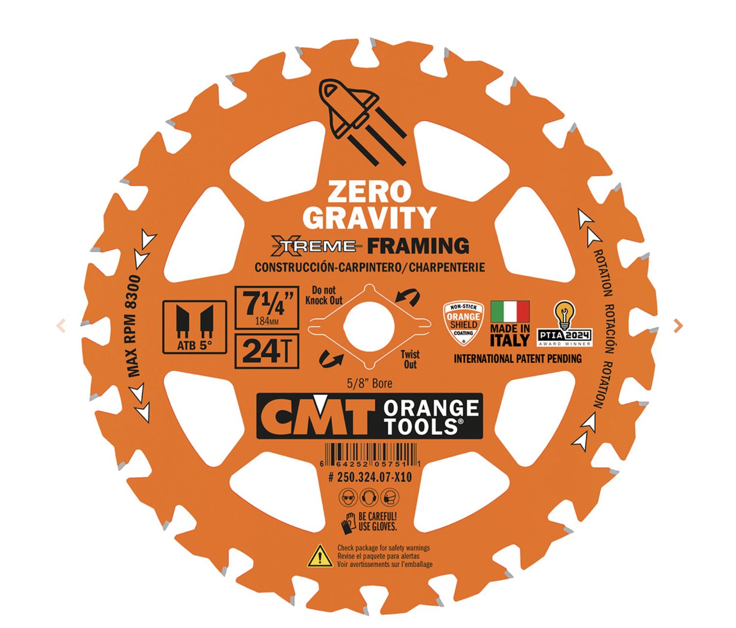 6-1/2&quot; x 24&quot; CMT Zero Gravity Framing Blade, Size: Individual