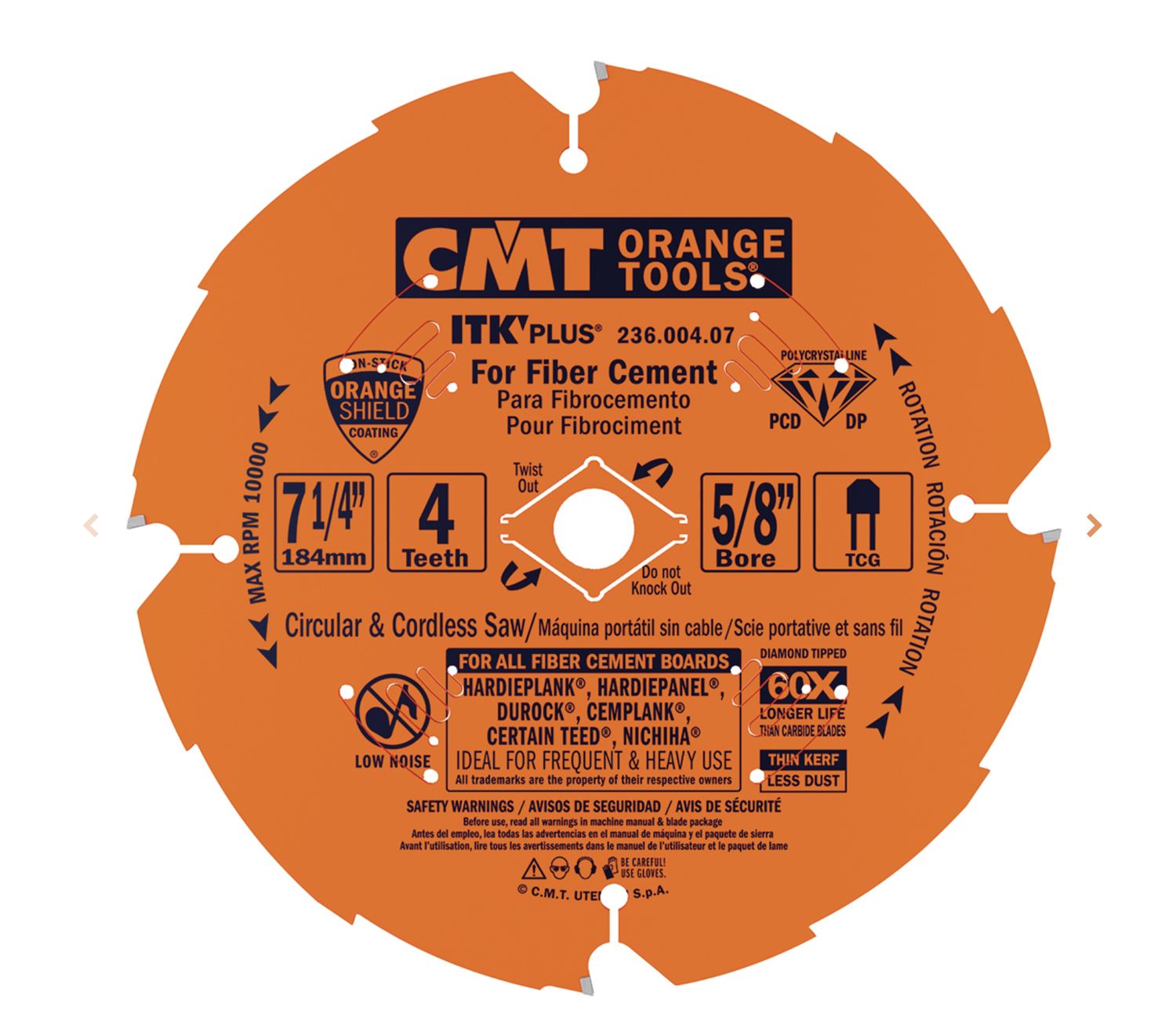 7-1/4&quot; CMT Diamond Hardie Blade