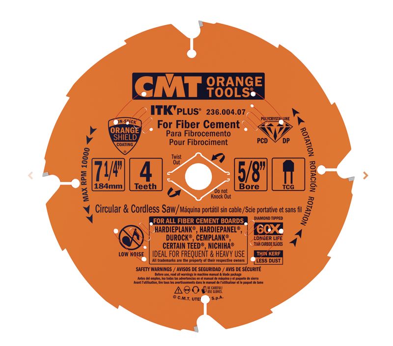 7-1/4&quot; CMT Diamond Hardie Blade
