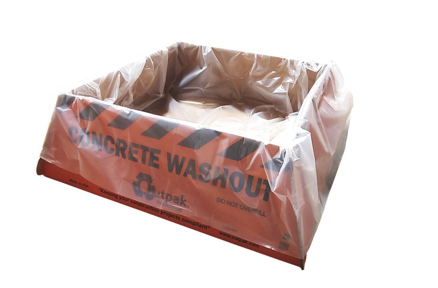 4&#39; x 4&#39; x 14&quot; Corrugated Concrete Washout