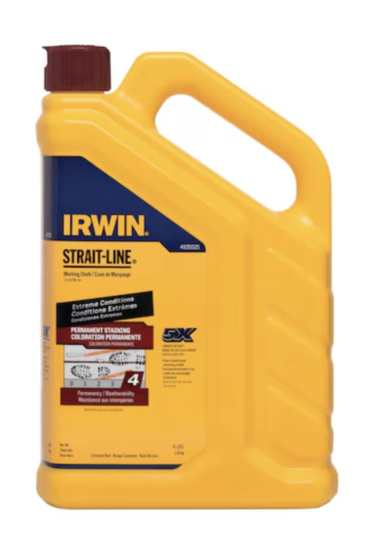 4lb. Irwin Crimson Red Permanent Chalk