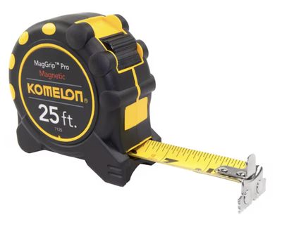 25' Komelon Magnetic Mag Grip Pro Tape Measure / 7125IE