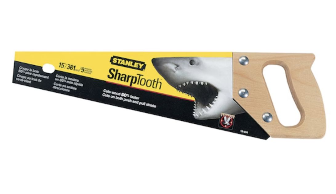 15&quot; Stanley Handsaw - Sharptooth Wood Handle / 15-334
