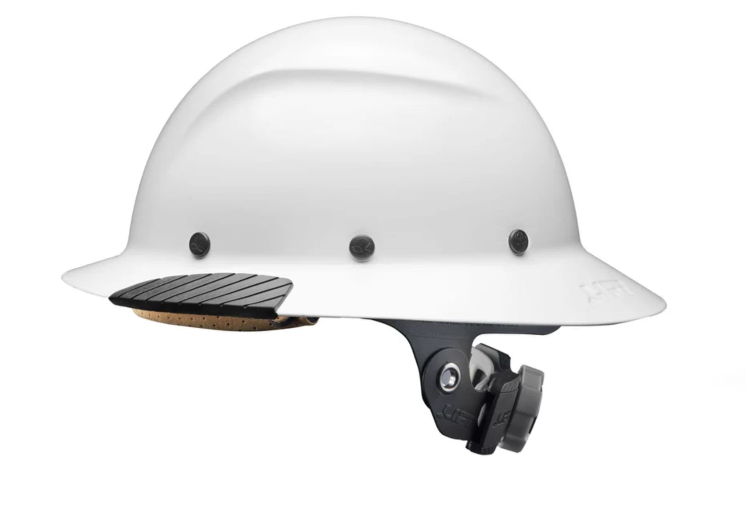 DAX Fiber Resin Full Brim Hard Hat - Gloss White / HDF-15WG
