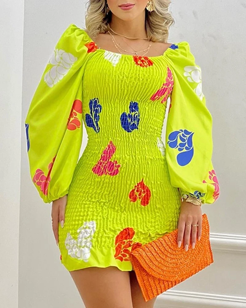 Elegant  Mini Flower  Summer Dress