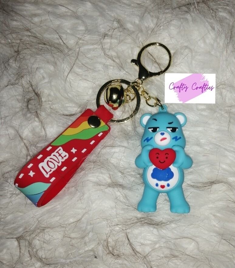 Care Bears Keyring (Grumpy)