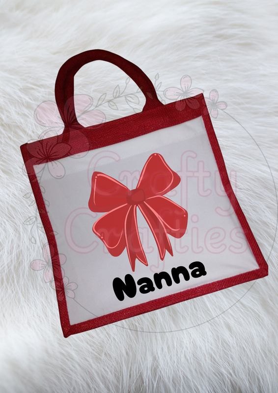 Red Jute Bag