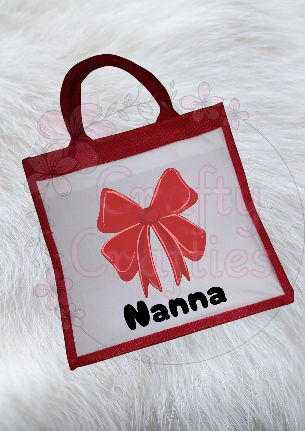 Red Jute Bag