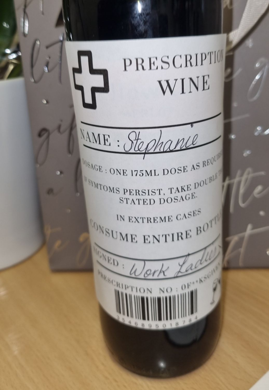 Joke Wine Label