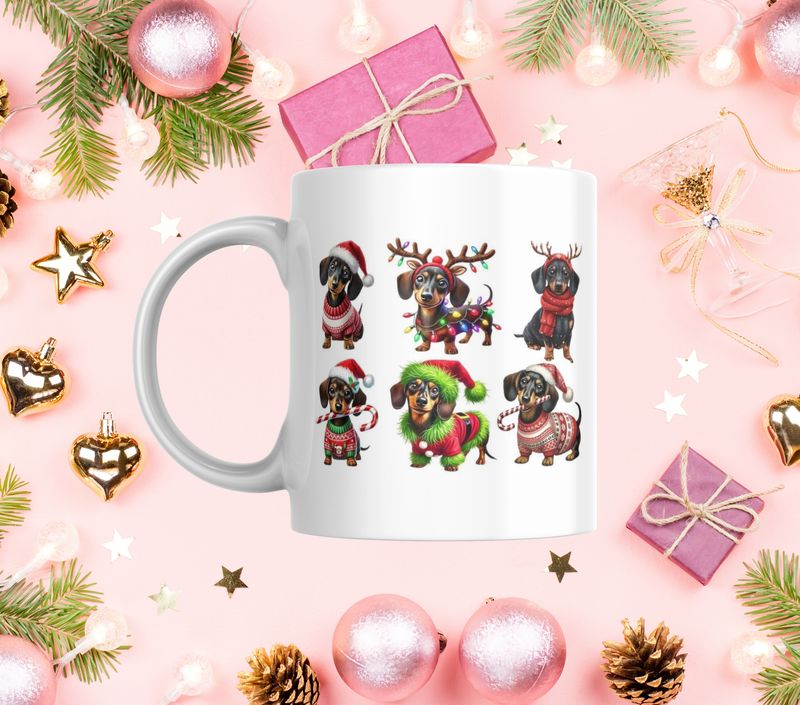 Christmas Dachshund  Mug