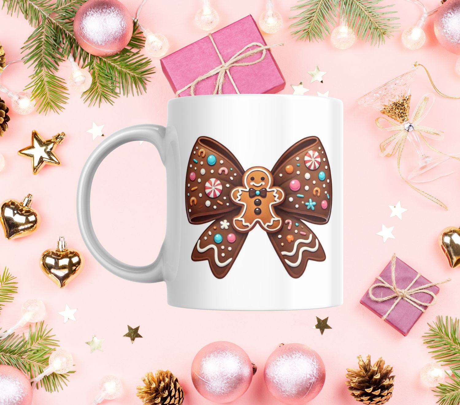Christmas Bow Mug
