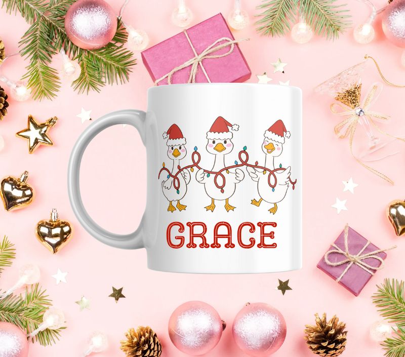 Christmas Goose Mug