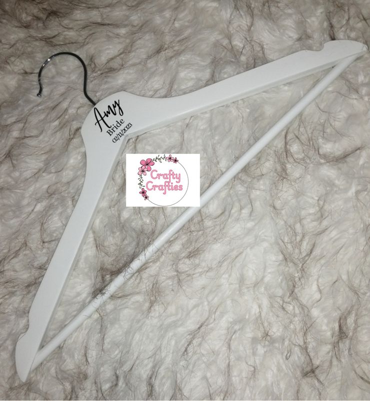 White Personalised Hanger