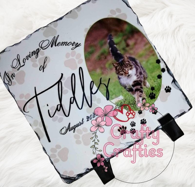 Square Photo Slate (14cm)