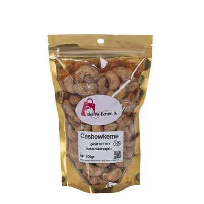 Cashew Nuts -geröstet mit Kokosnussraspeln