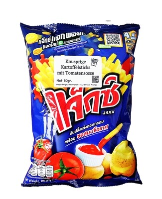 Potato French Fries Snack With Tomato Sauce