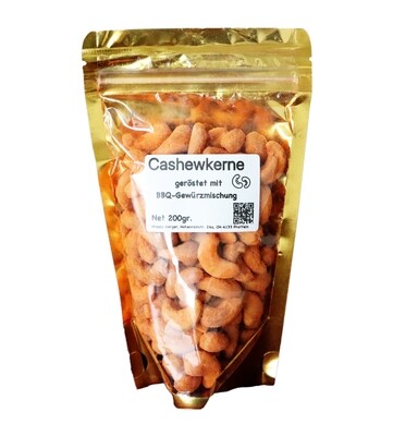 Cashew nuts roasted with BBQ spice mix