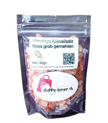 Himalayan rock crystal salt pink coarsely ground