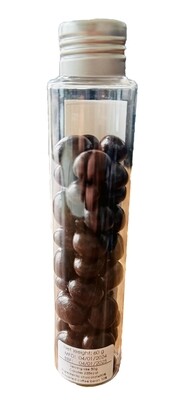 Chocolate-coated coffee beans