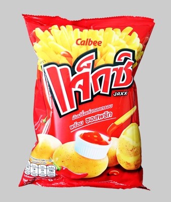 Potato French Fries Snack With Chili Sauce