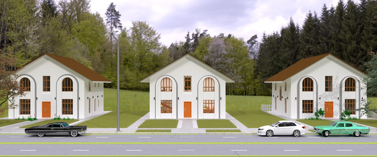 3d beauty home exterior 3