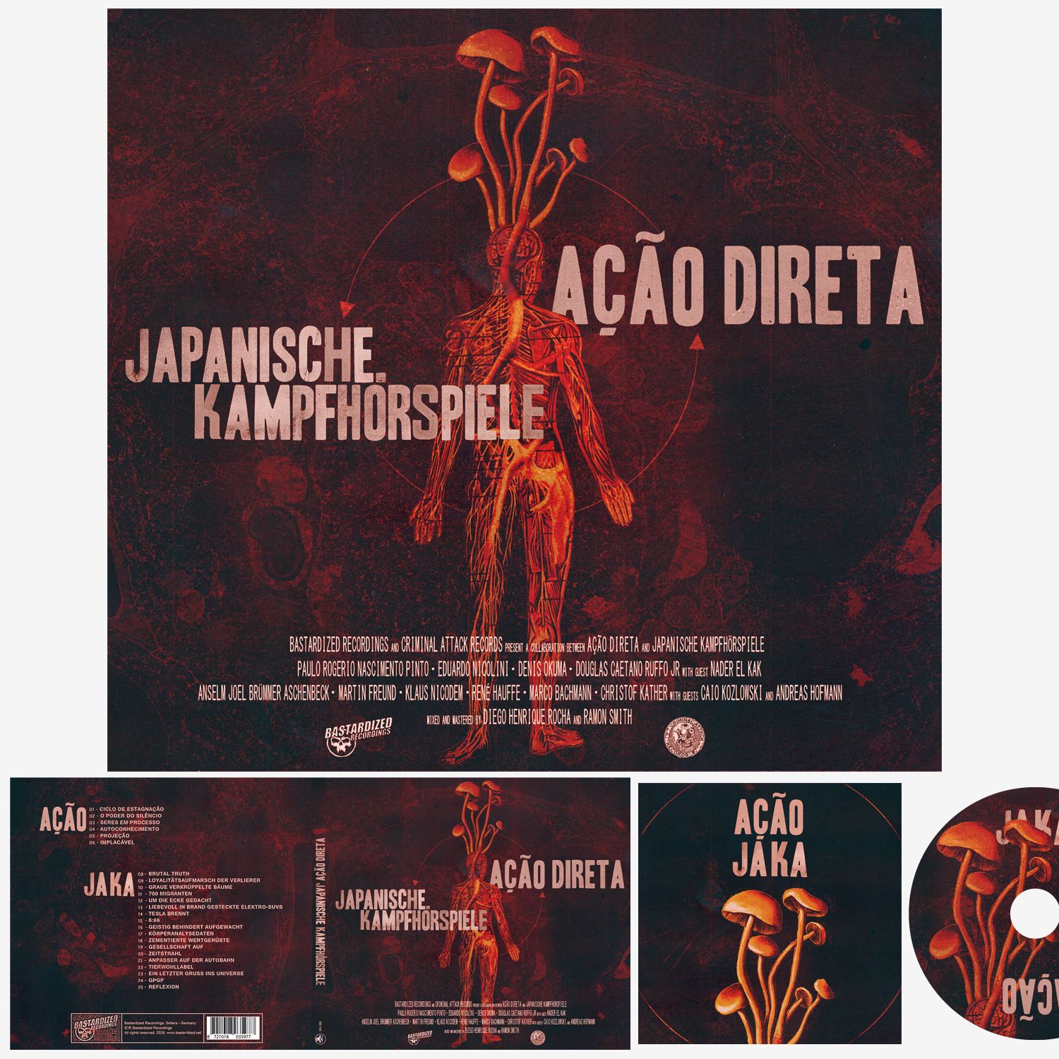 Ação Direta / Japanische Kampfhörspiele - 'Split' DigiCD